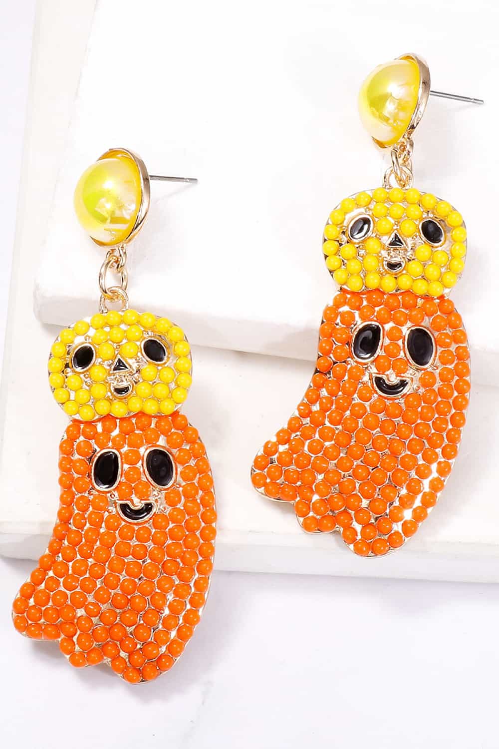 Halloween Ghost Shape Dangle Earrings OutfitFlow