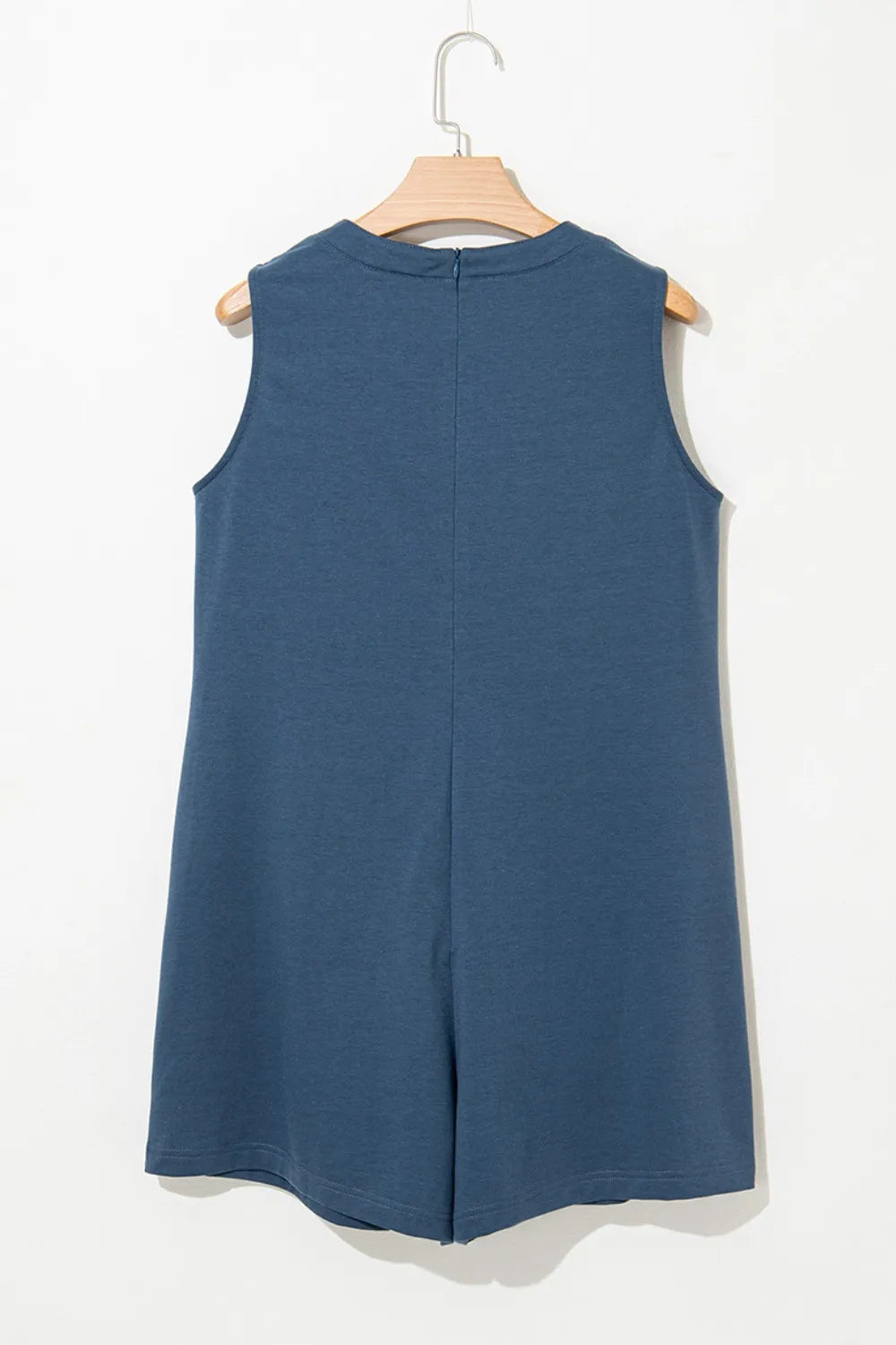 Tie Front Sleeveless Romper OutfitFlow