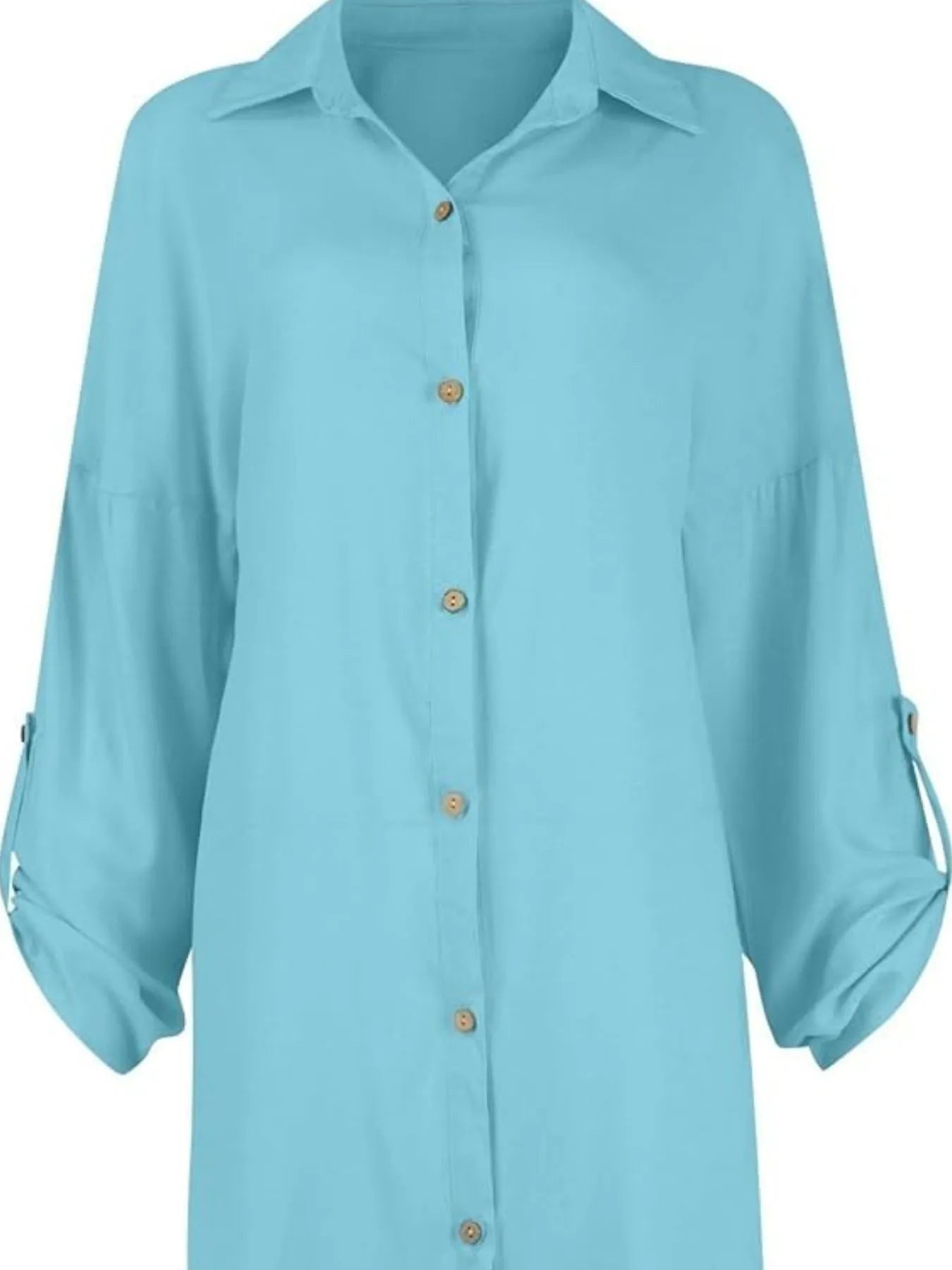 Button Down Long Sleeve Shirt Dress OutfitFlow
