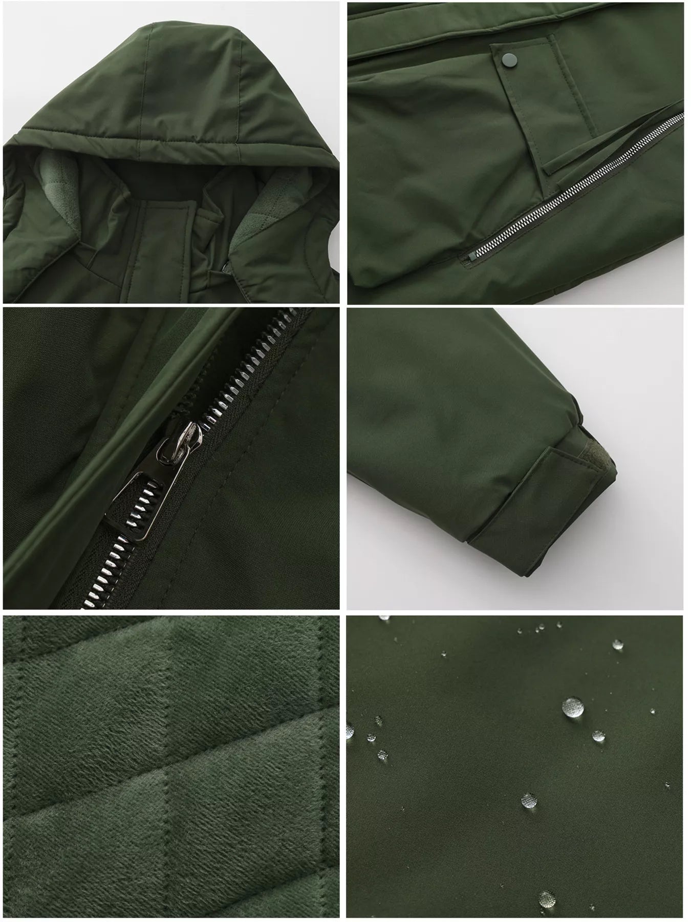 Full Size Zip Up Hooded Parka Outerwear Plus Size OutfitFlow