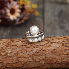 Outfit Flow - Alloy Three-Layered Open Ring