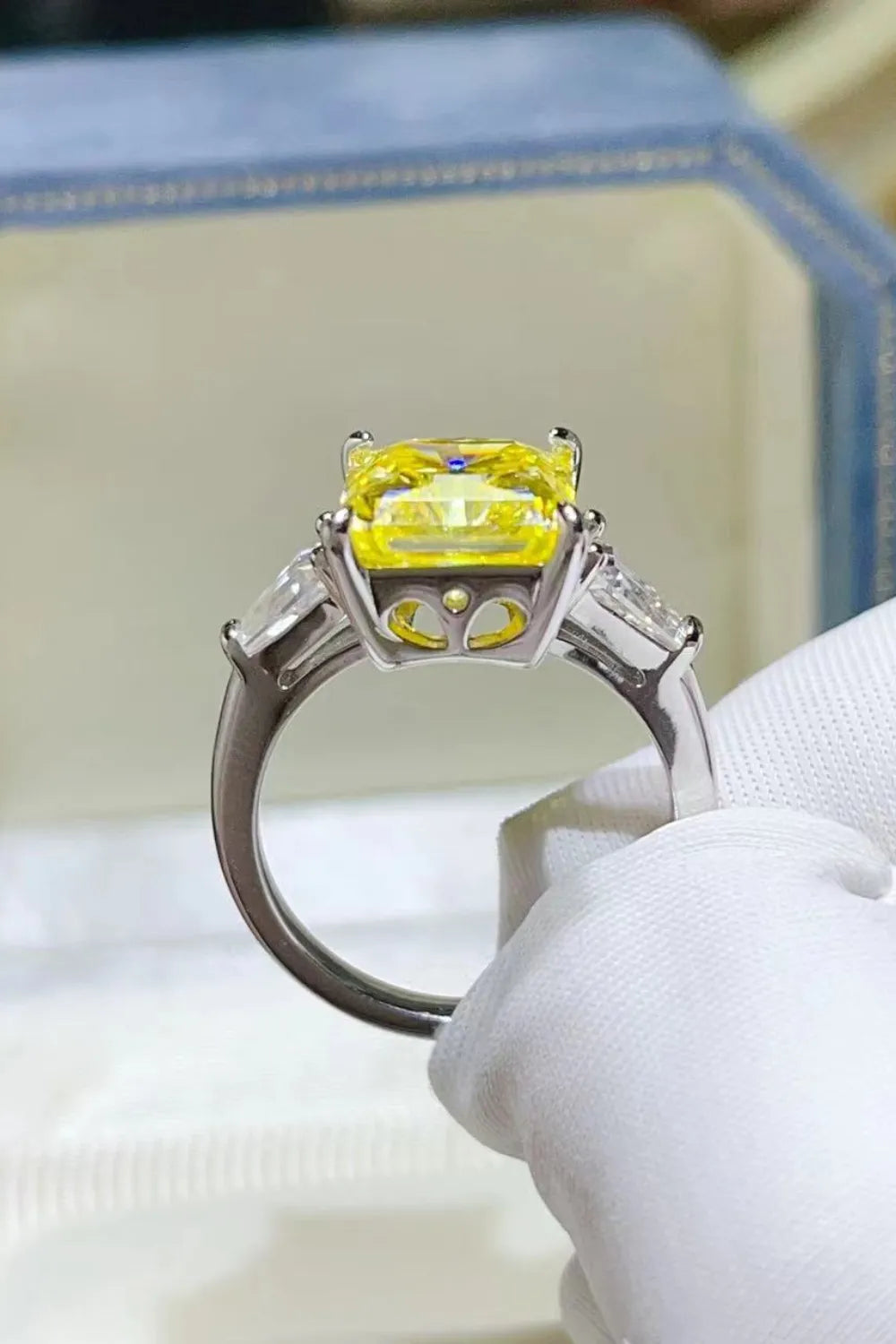 5 Carat Moissanite 925 Sterling Silver Ring OutfitFlow