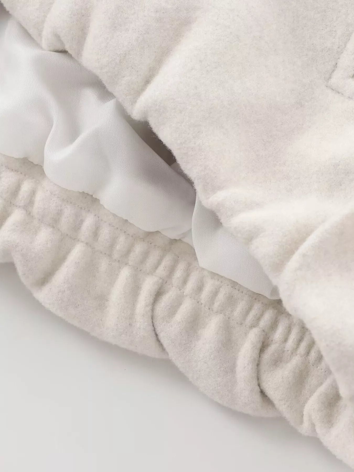 Plus Size Casual Fleece Zip-Up Bomber Jacket OutfitFlow