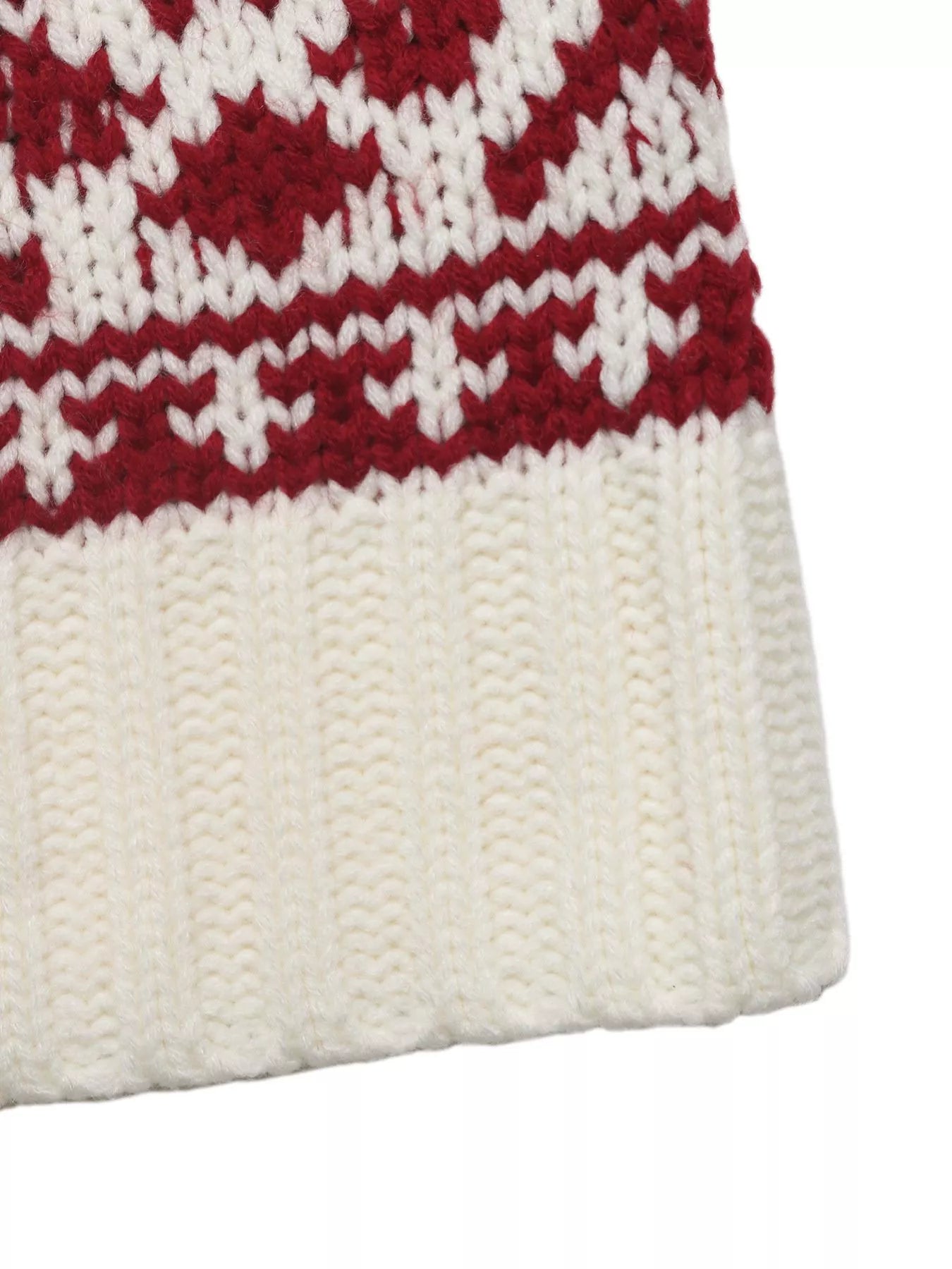 Christmas Cable Knit Long Sleeve Sweater OutfitFlow