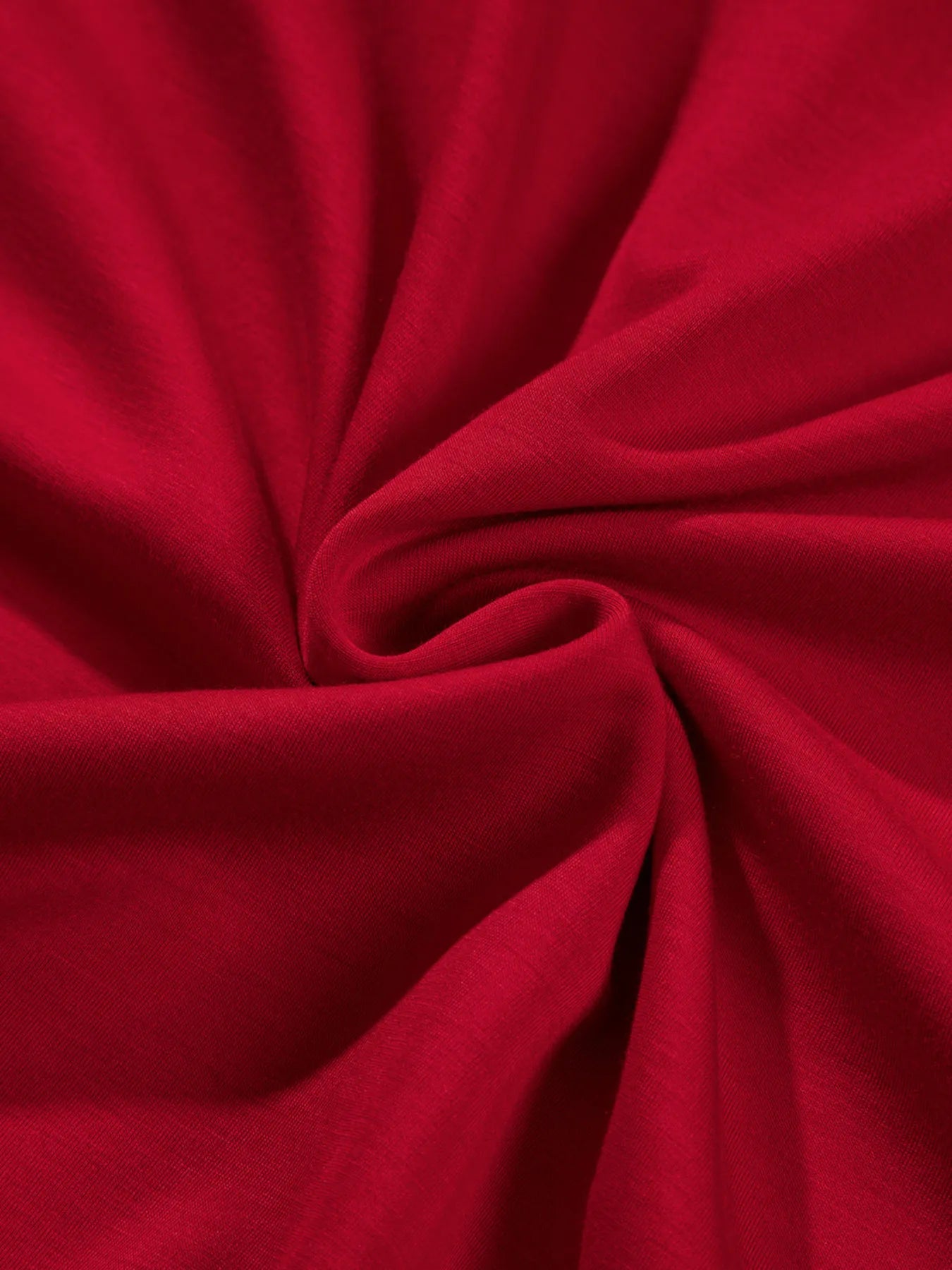 Solid Color Ruched Detail Long Sleeve Midi Dress OutfitFlow