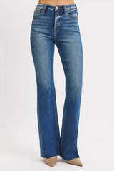 RISEN High Rise Flare Jeans OutfitFlow