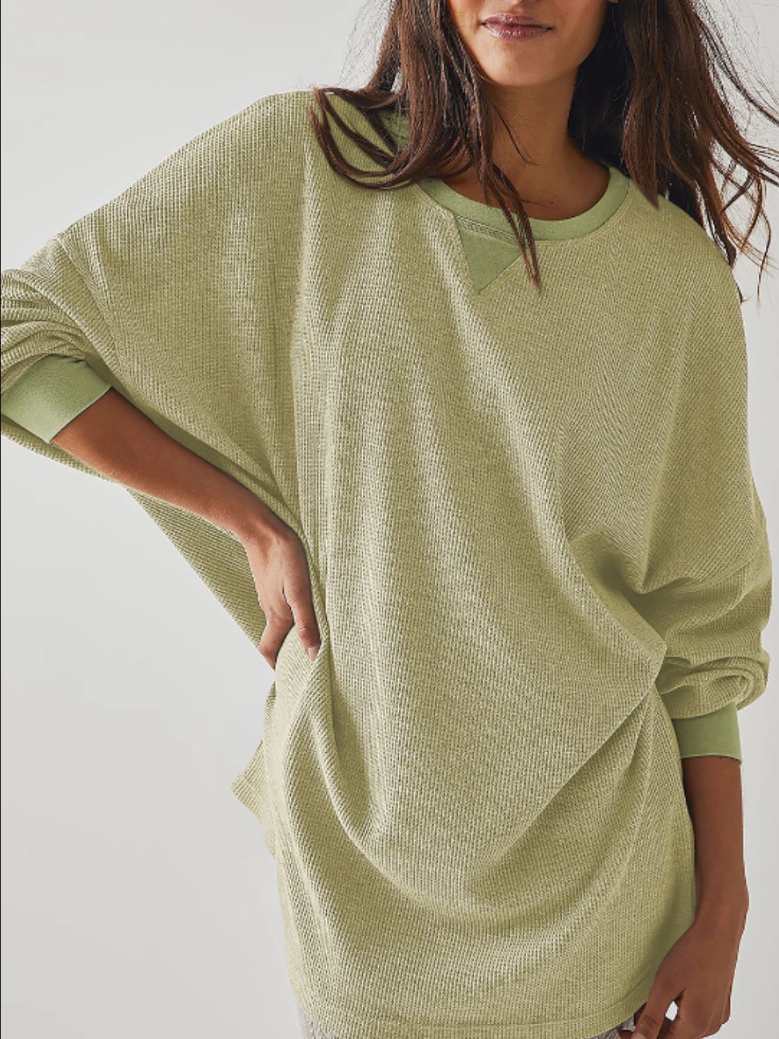 Round Neck Long Sleeve Sweatshirt