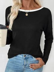 Tie Back Long Sleeve Top OutfitFlow