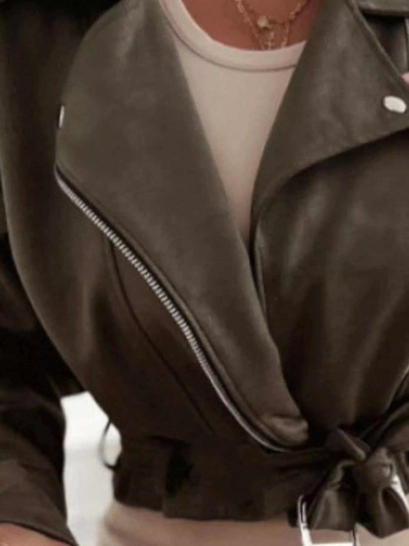 Zip Up Cropped Jacket OutfitFlow