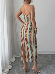 Printed Tube Top and Skirts Set OutfitFlow