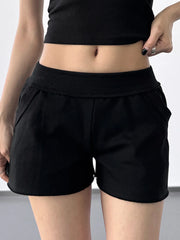 Letter Back Shorts OutfitFlow