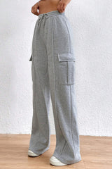 Outfit Flow - Drawstring High Waist Pants