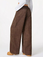 Corduroy Wide Leg Pants OutfitFlow
