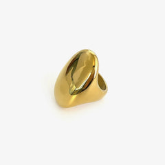 18K Gold-Plated Dome Ring OutfitFlow
