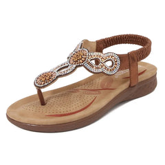 Toe Post Flats Sandals Copper OutfitFlow