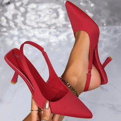 Point Toe Stiletto Pumps OutfitFlow