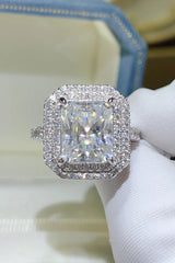 2 Carat Moissanite 925 Sterling Silver Ring OutfitFlow