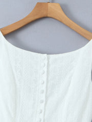 Lace Detail Sleeveless Mini Dress OutfitFlow