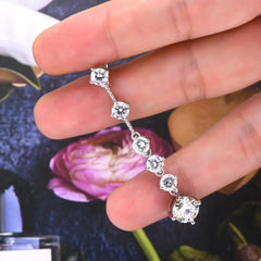4 Carat Moissanite 925 Sterling Silver Earrings OutfitFlow