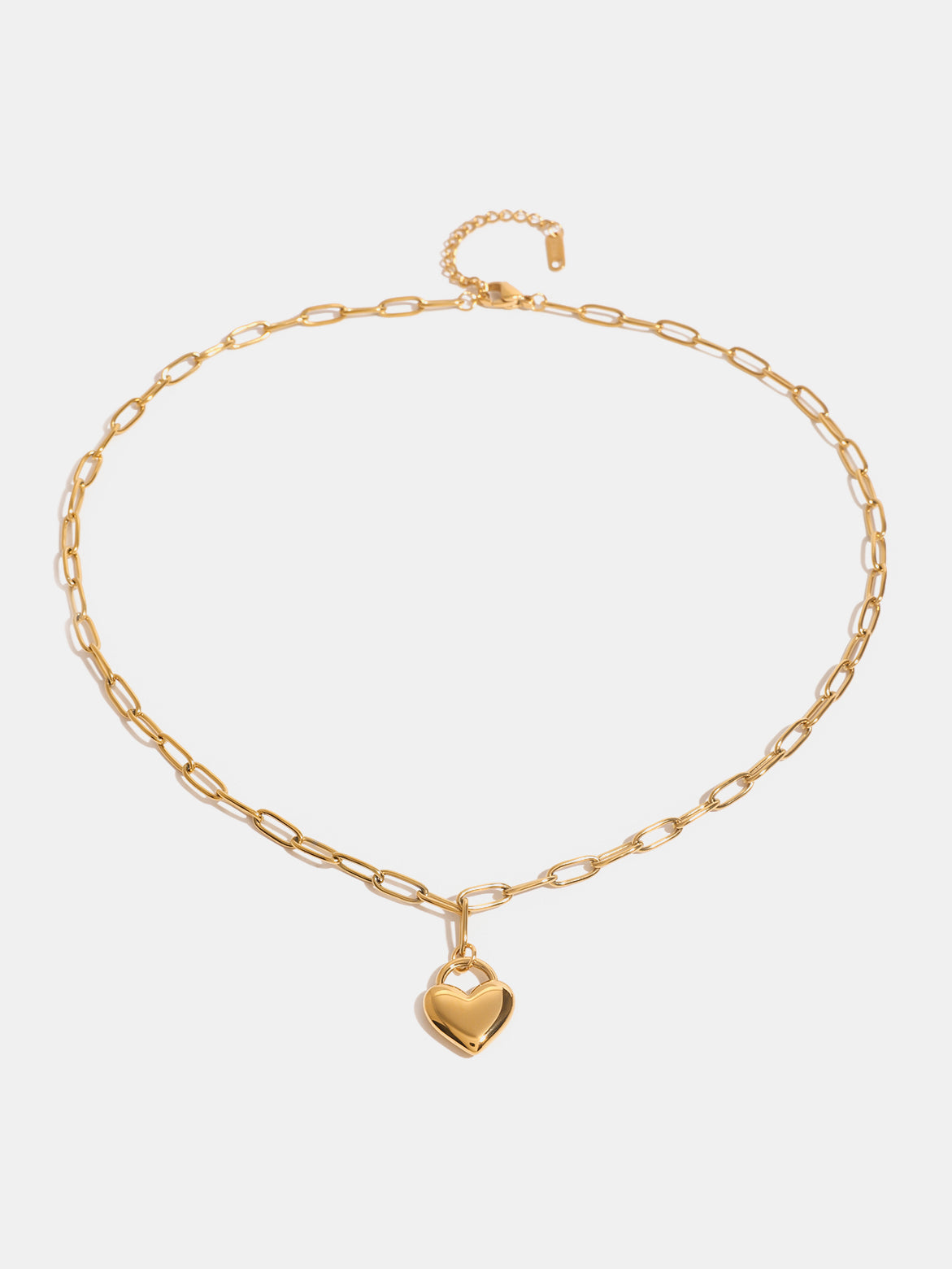 Outfit Flow - 18K Gold-Plated Stainless Steel Heart Pendant Necklace