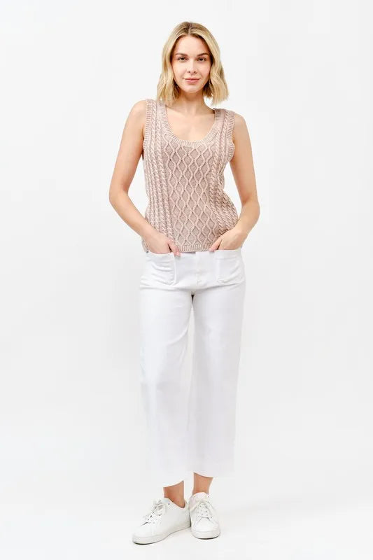 And The Why Washed Scoop Neck Sweater Tank OutfitFlow