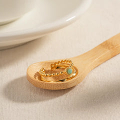 18K Gold-Plated Double Layered Open Ring OutfitFlow