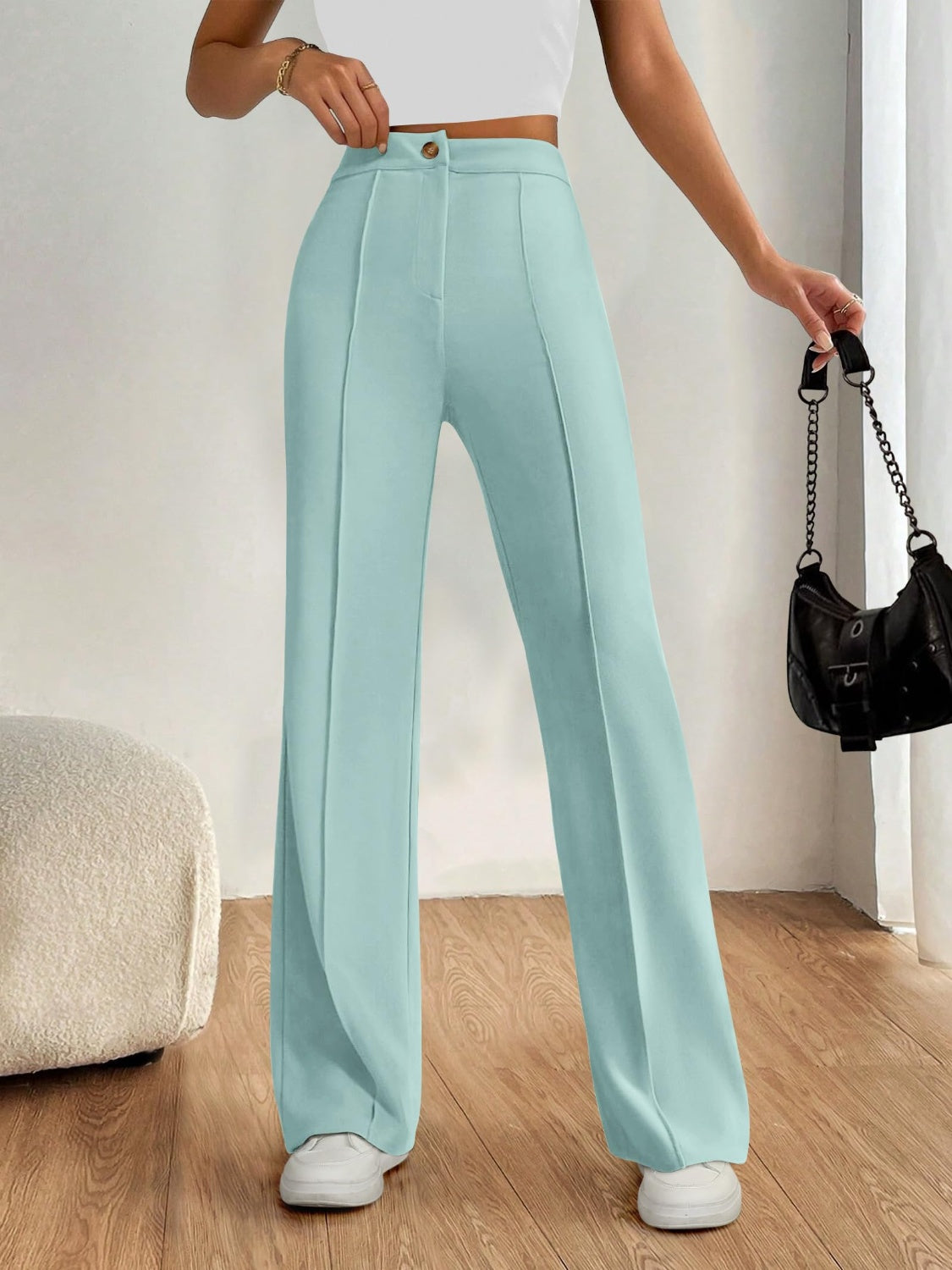 High Waist Wide Leg Pants