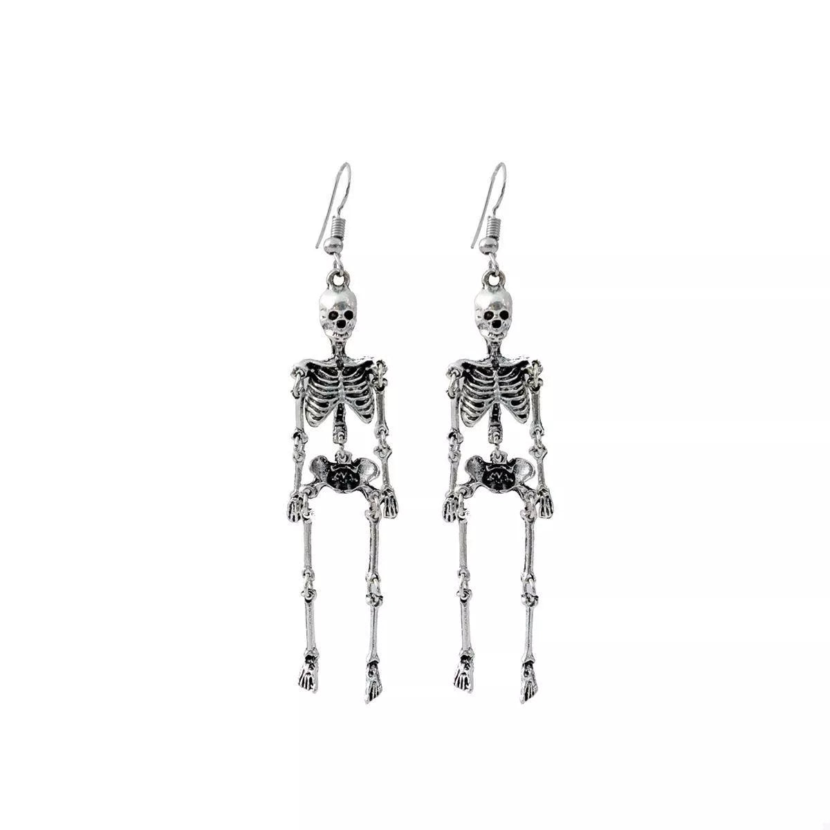 Halloween Skeleton Dangle Earrings OutfitFlow