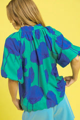 Umgee Floral Print Relaxed Fit Summer Blouse OutfitFlow