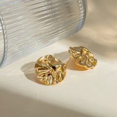 18K Gold-Plated Stud Earrings OutfitFlow