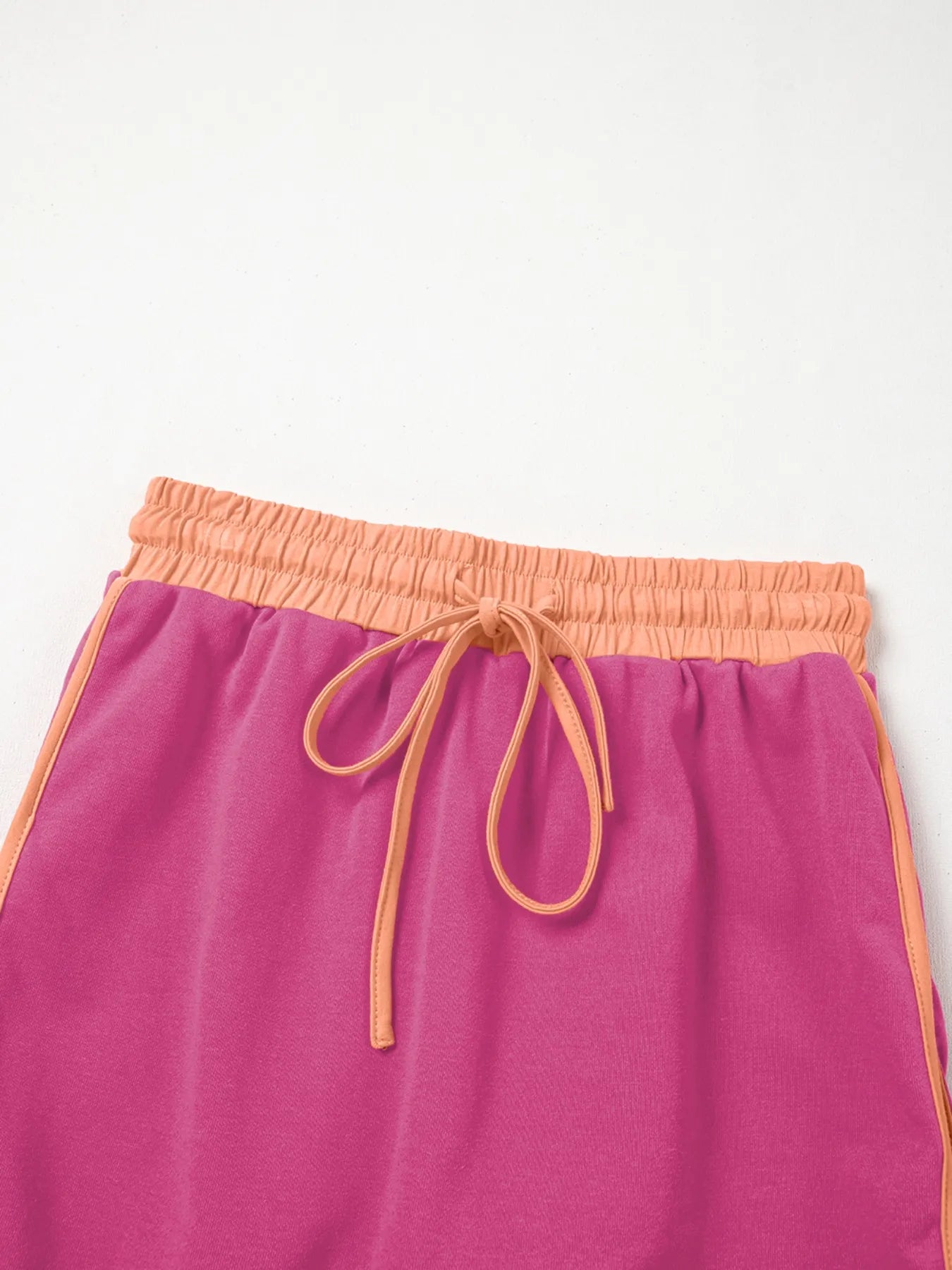Contrast Trim Long Sleeve Top and Skort Set OutfitFlow