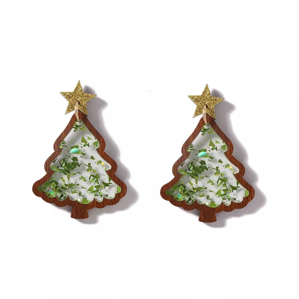 Christmas Tree Star Earrings OutfitFlow