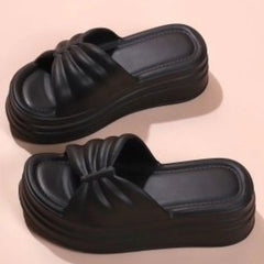 Open Toe Platform Slippers OutfitFlow