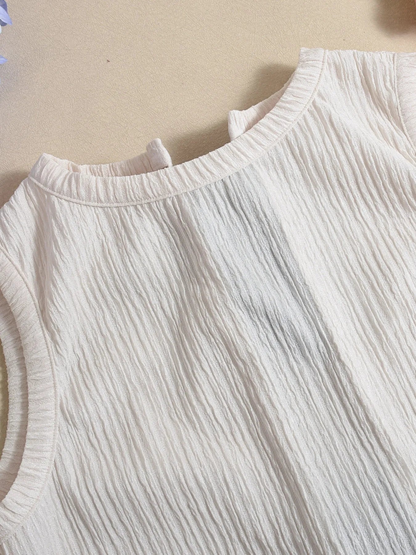 Bow Back Ribbed Tank Top OutfitFlow