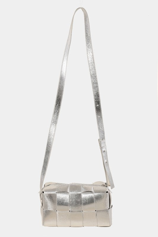 Outfit Flow - Fame Woven Crossbody Bag with Adjustable Strap