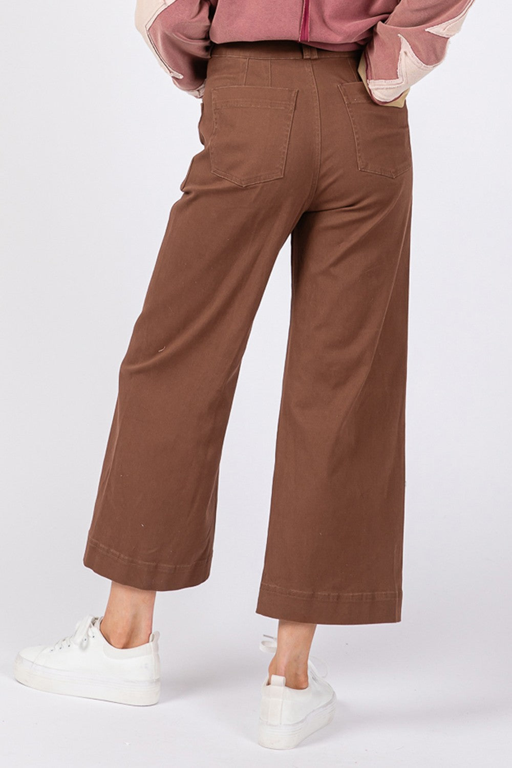 SAGE + FIG Wide Leg Cropped Pants