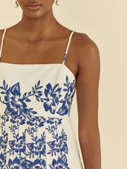 Printed Spaghetti Strap Maxi Dress OutfitFlow