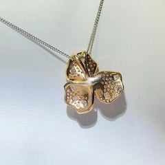 2 Carat Moissanite 925 Sterling Silver Pendant Necklace OutfitFlow