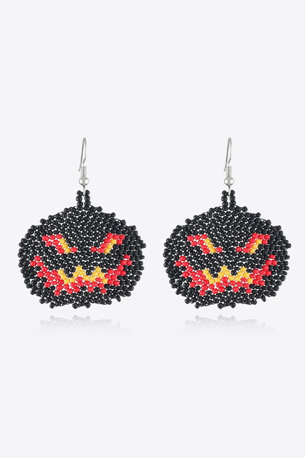 Halloween Theme Earrings Black Pumpkin One Size OutfitFlow