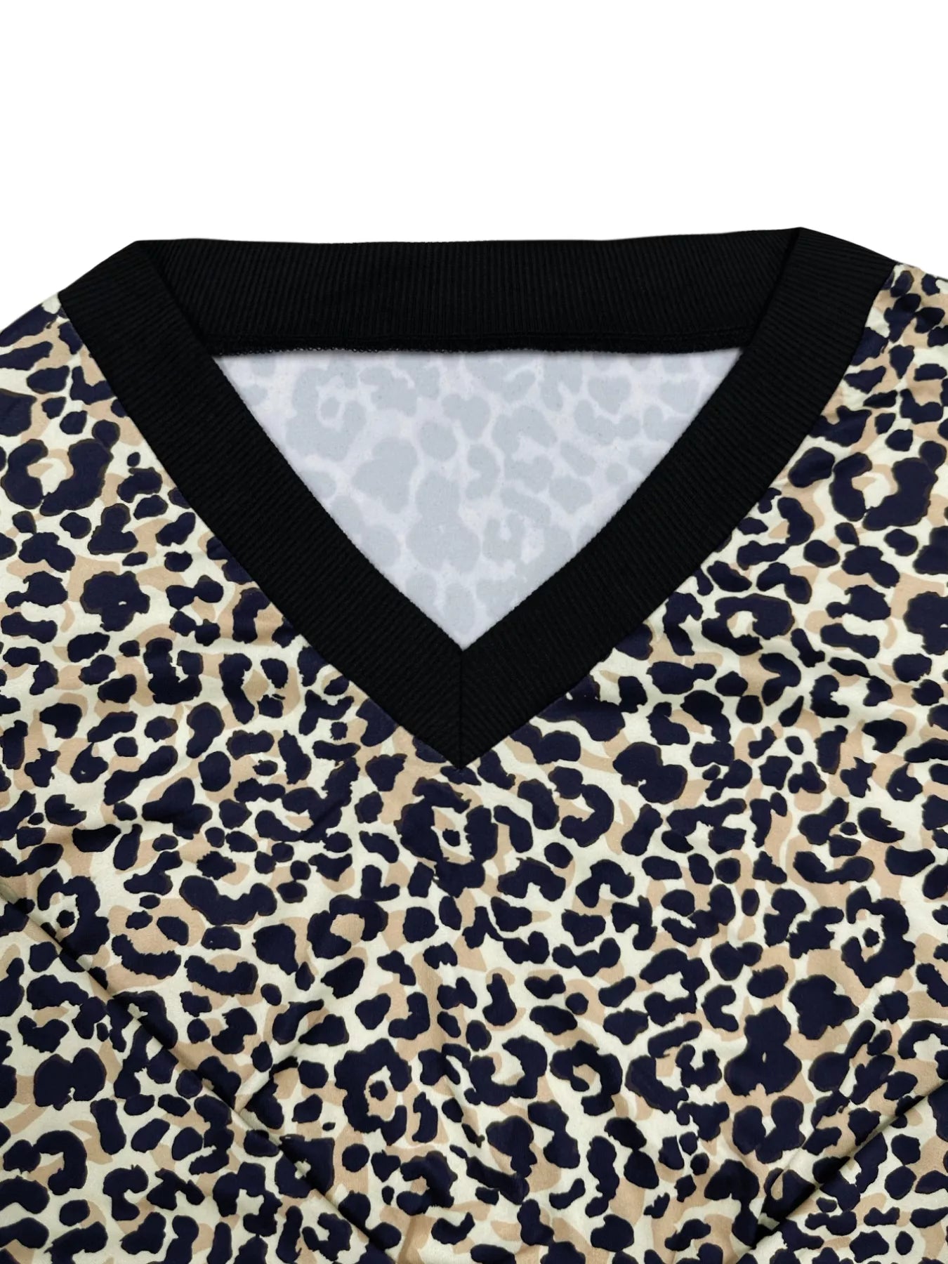 Leopard Print Sweatshirt and Jogger Set OutfitFlow