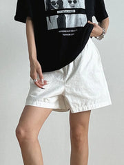 Elastic Waist Casual Shorts OutfitFlow