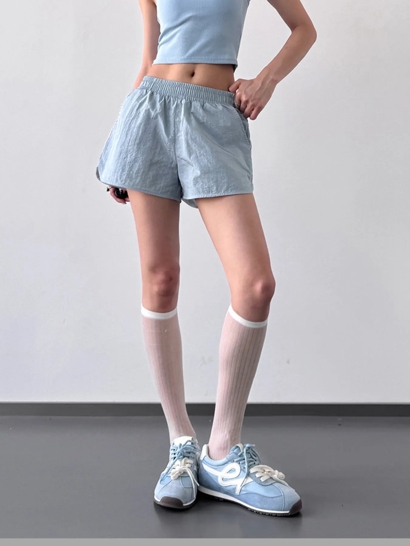 Elastic Waist Active Shorts OutfitFlow