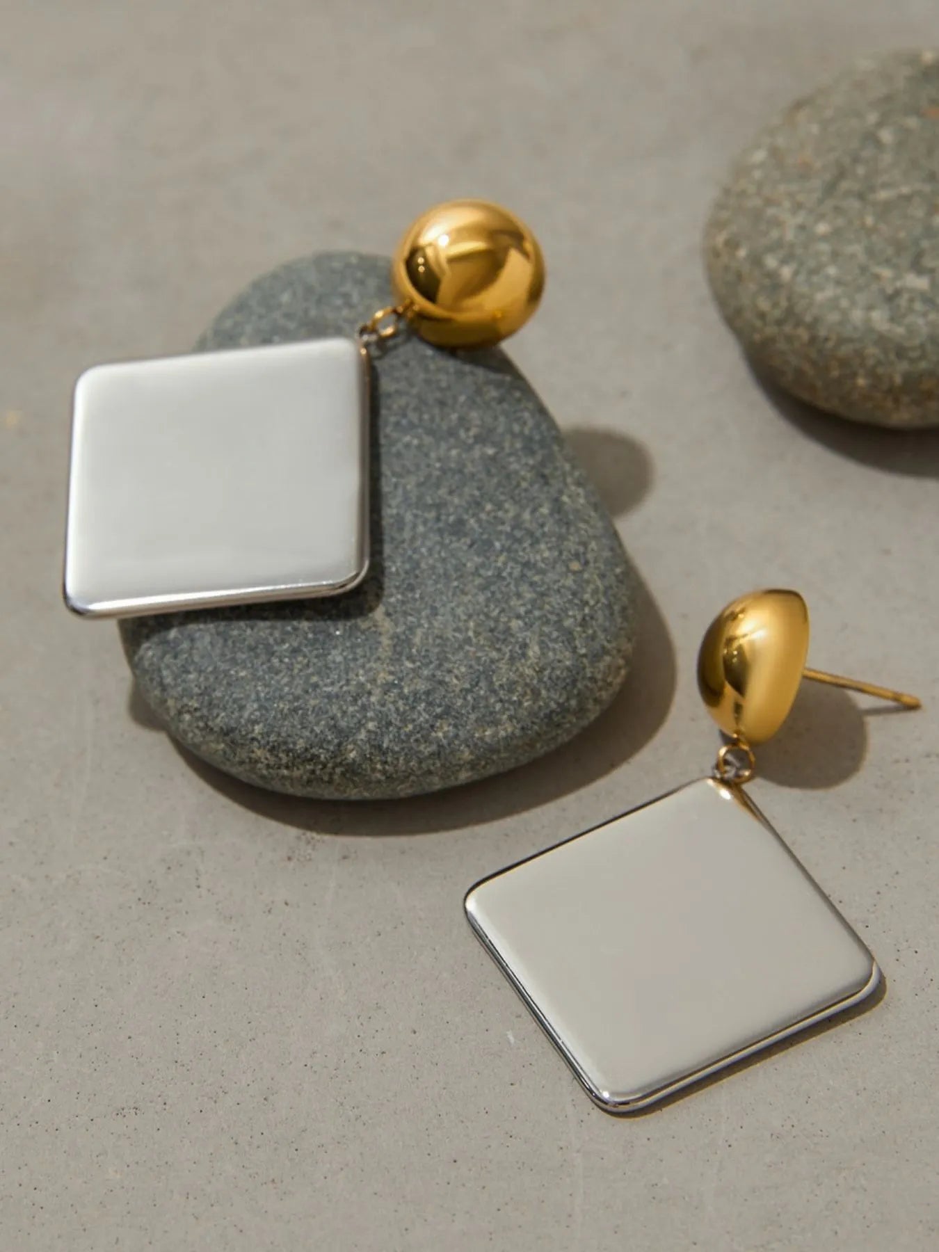 Square Shape Drop Earrings OutfitFlow
