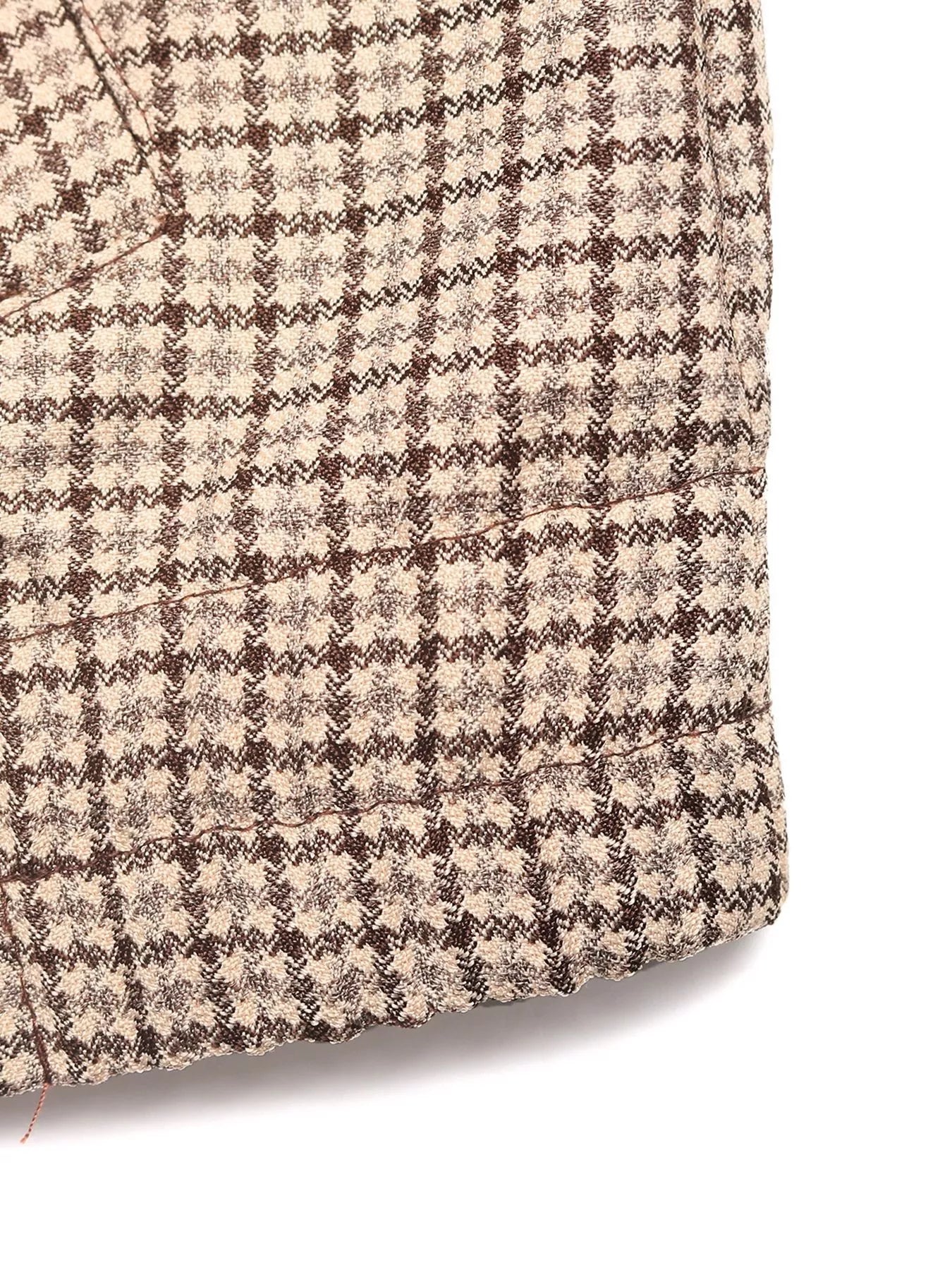 Plaid Zip Up Long Sleeve Jacket Trendsi