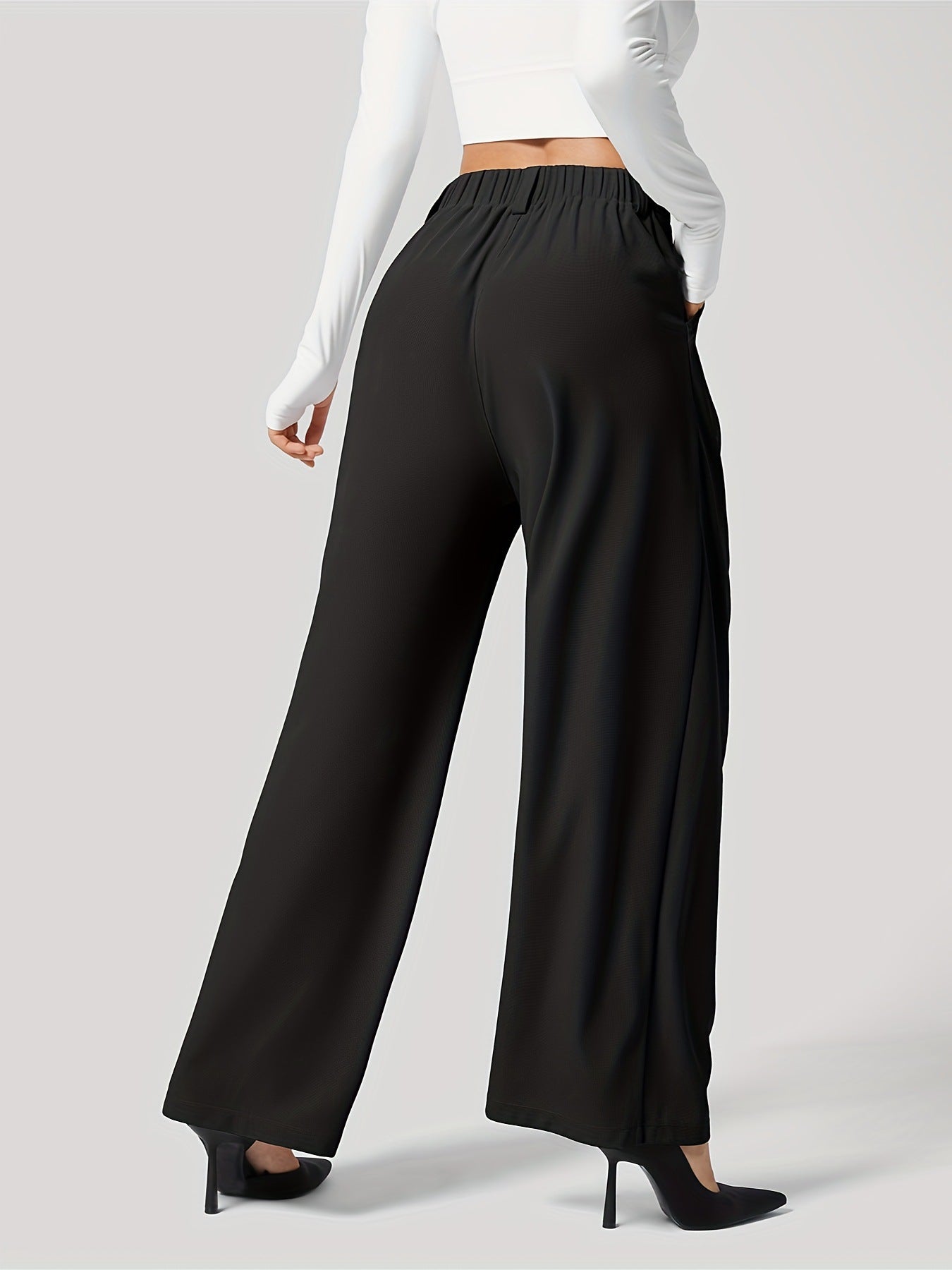 Outfit Flow - Wide Leg Pants with Pockets