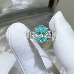 2 Carat Moissanite 925 Sterling Silver Ring OutfitFlow