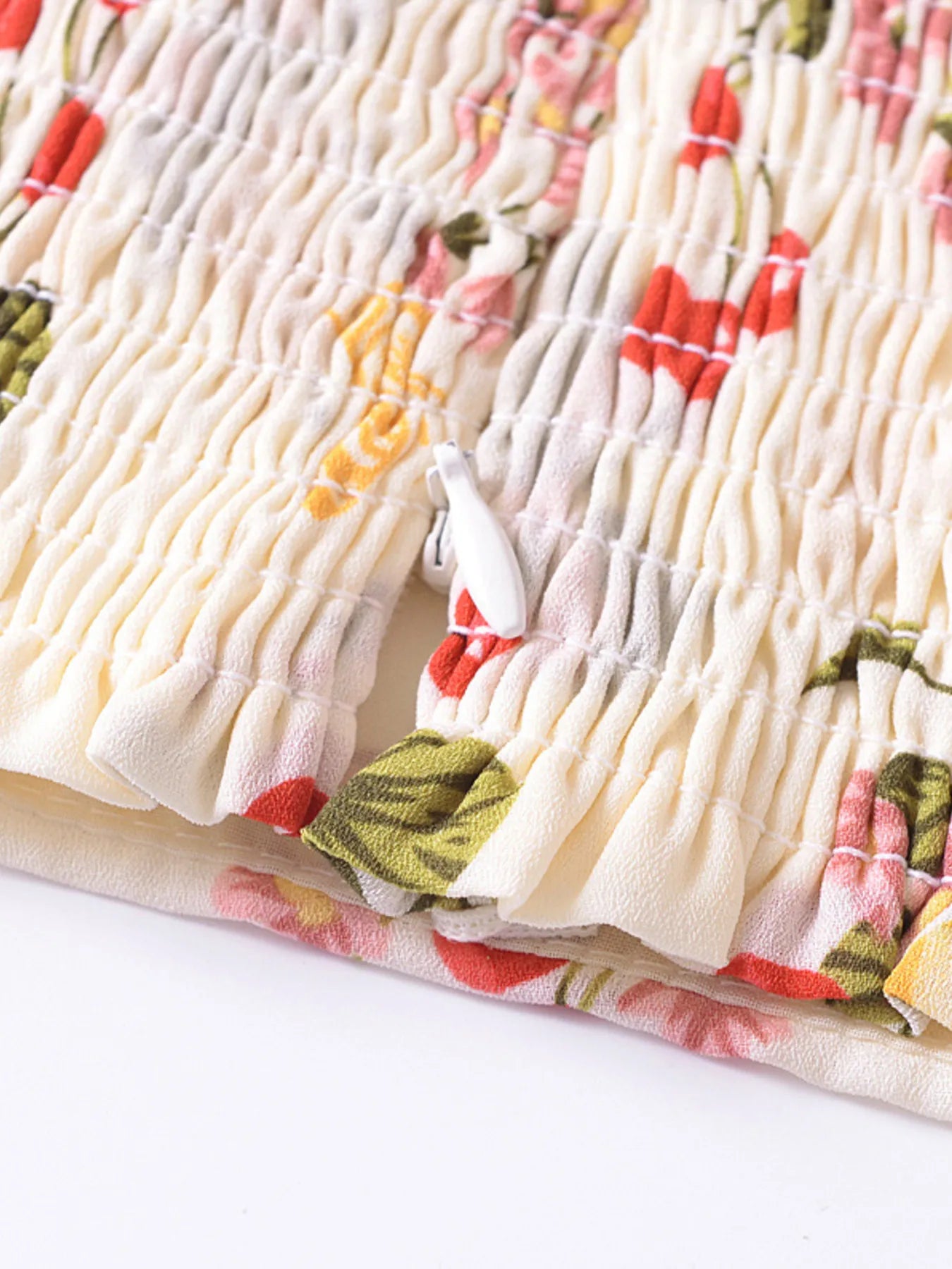 Printed Smocked Cami Top OutfitFlow