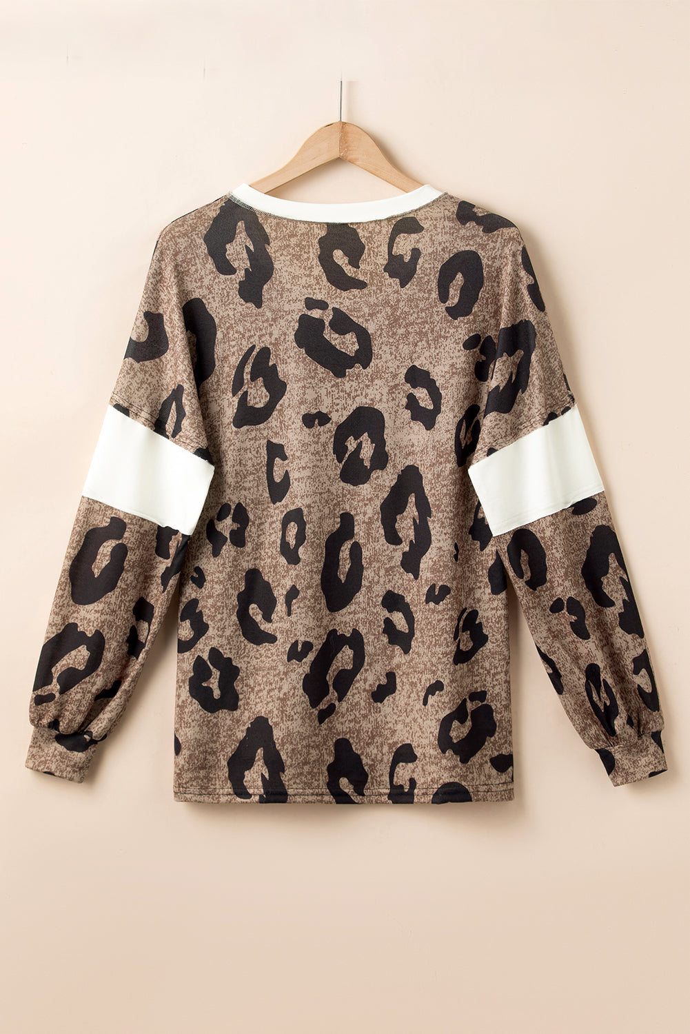 Outfit Flow - Leopard V-Neck Long Sleeve Blouse