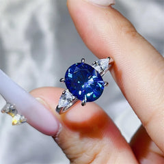 3 Carat Moissanite 925 Sterling Silver Ring OutfitFlow