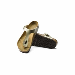 Toe Post Flats Sandals Gold OutfitFlow